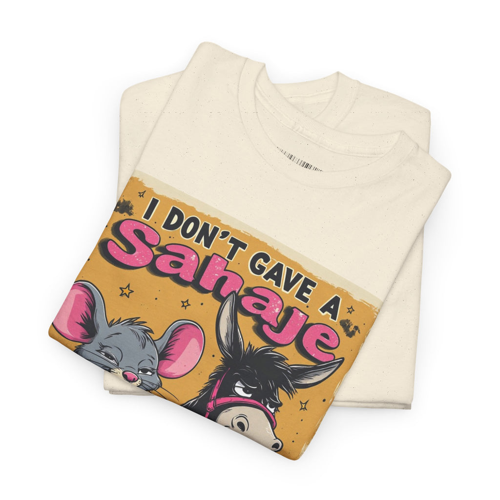 I Don't Give A Snair! Tee — Funny Mouse & Cat Graphic T-Shirt