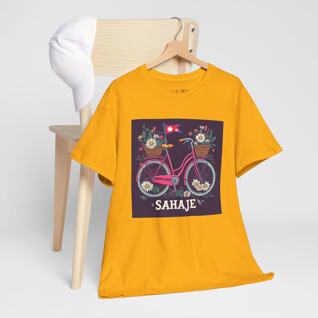 Sahaje Floral Bicycle T‑Shirt