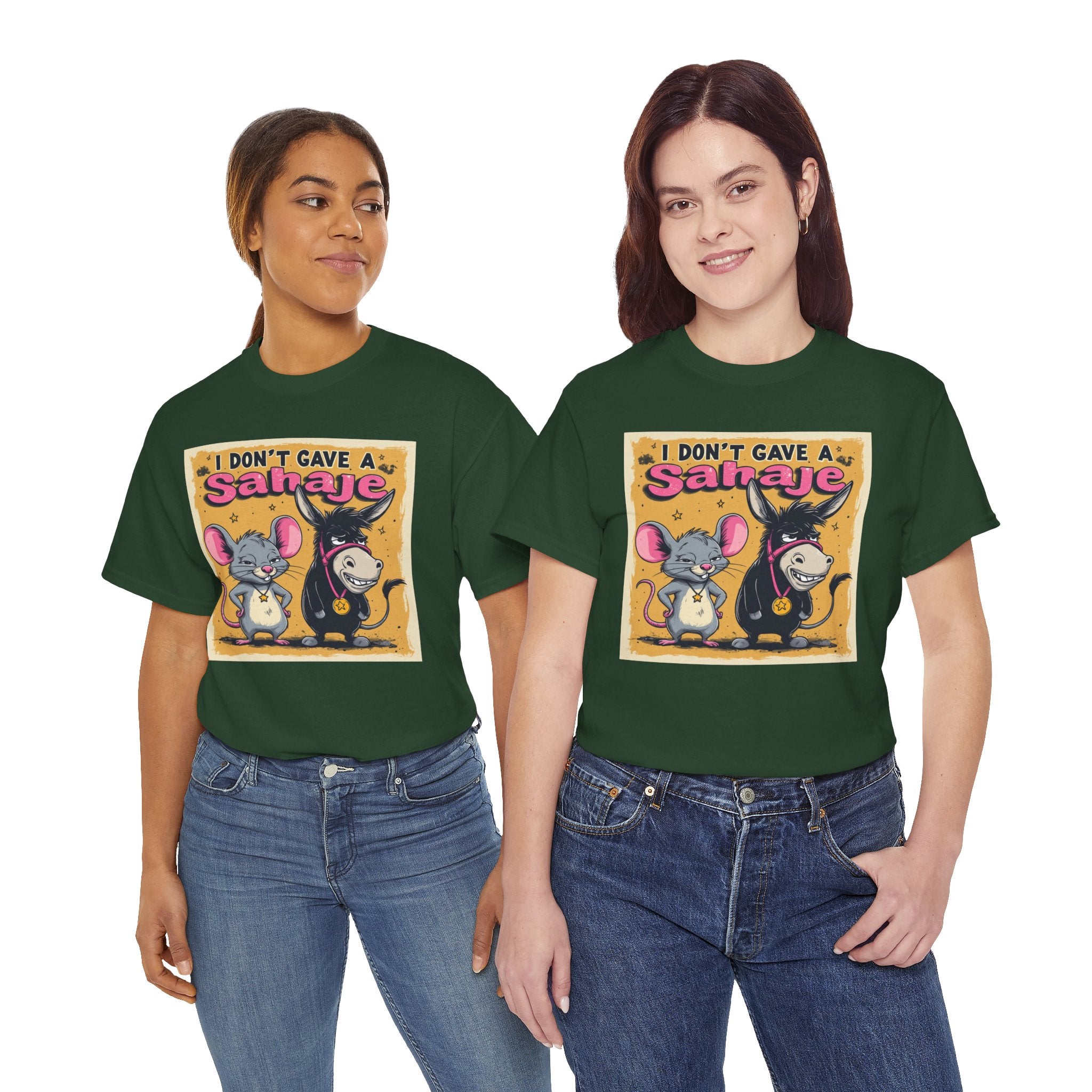 I Don't Give A Snair! Tee — Funny Mouse & Cat Graphic T-Shirt