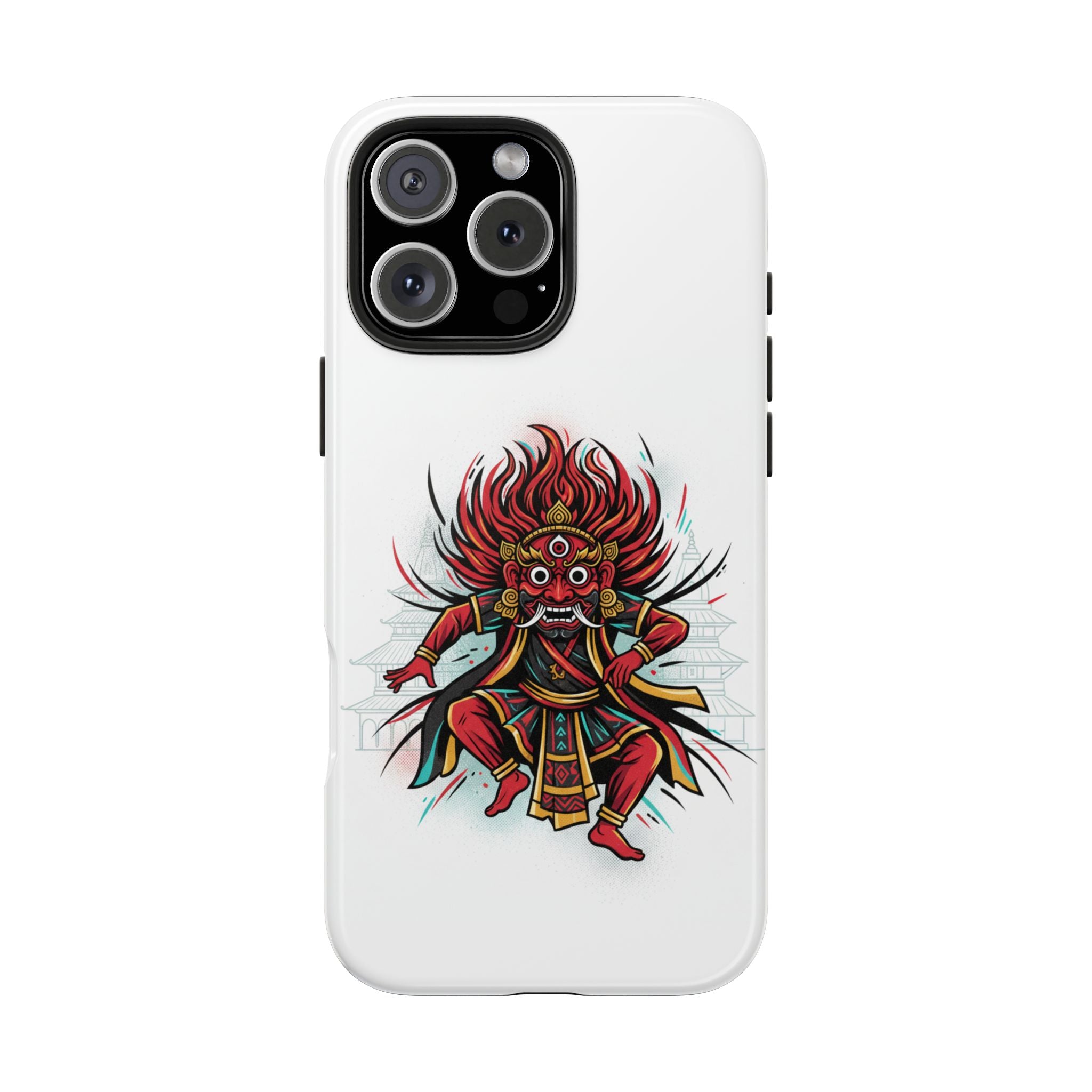 Bhairava Tough Phone Case — Bold Hindu Deity Protective Cover