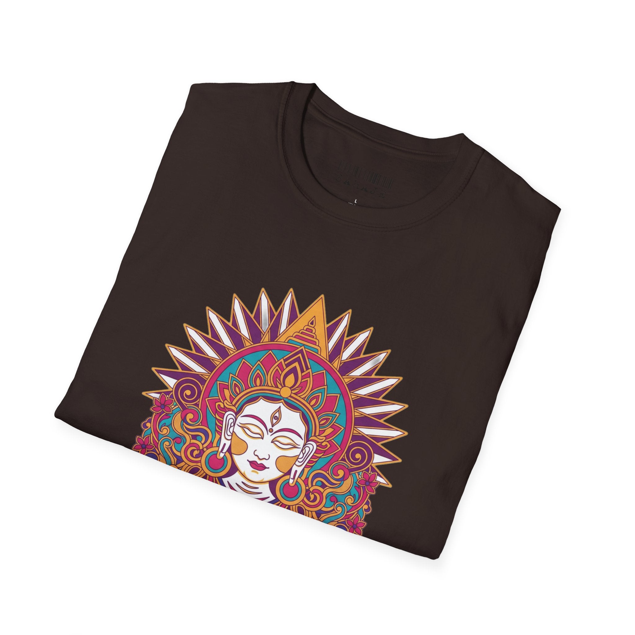 Mandala Goddess T-Shirt — Colorful Floral Spiritual Tee