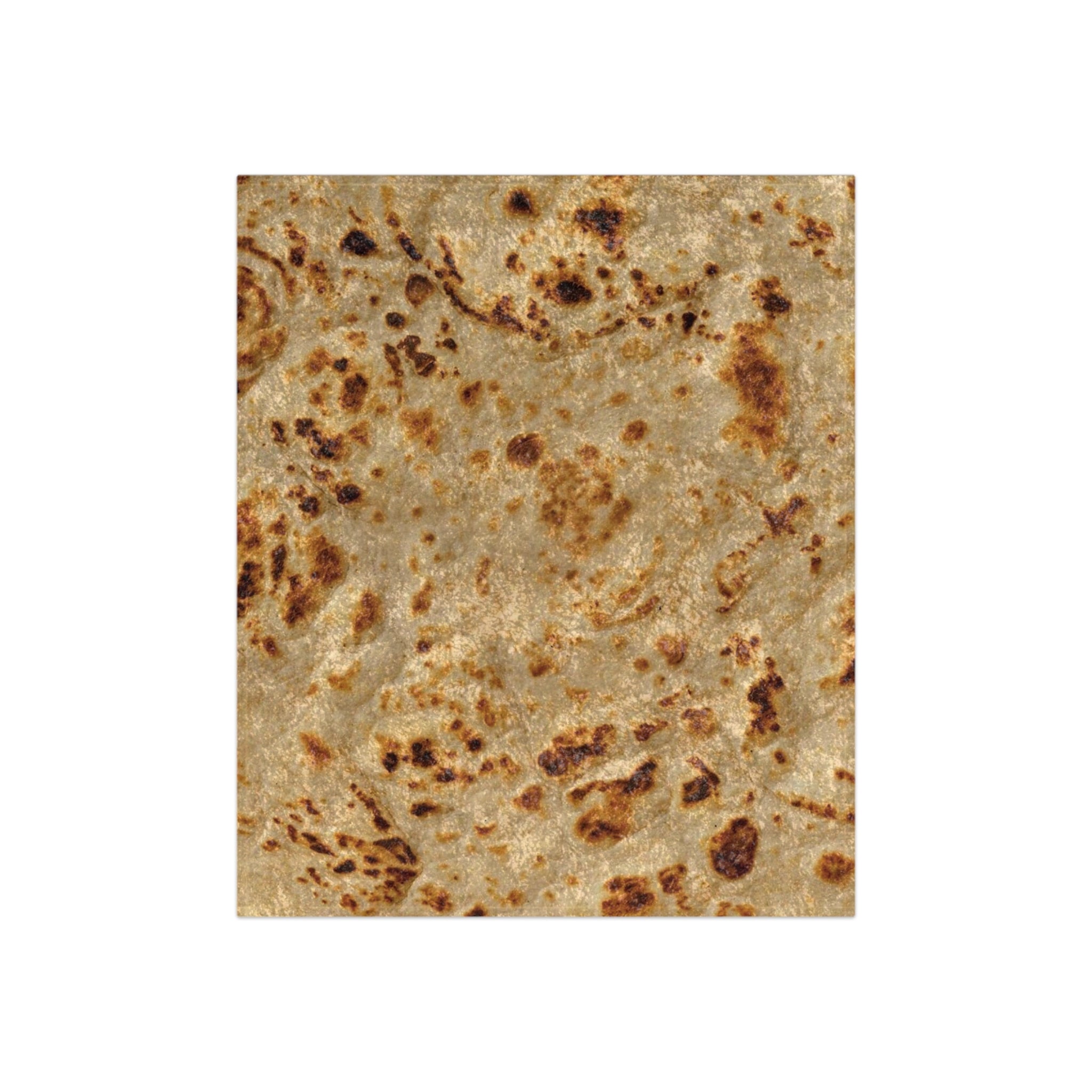 Crushed Velvet Blanket | Cozy Golden Tortilla Print Throw Blanket