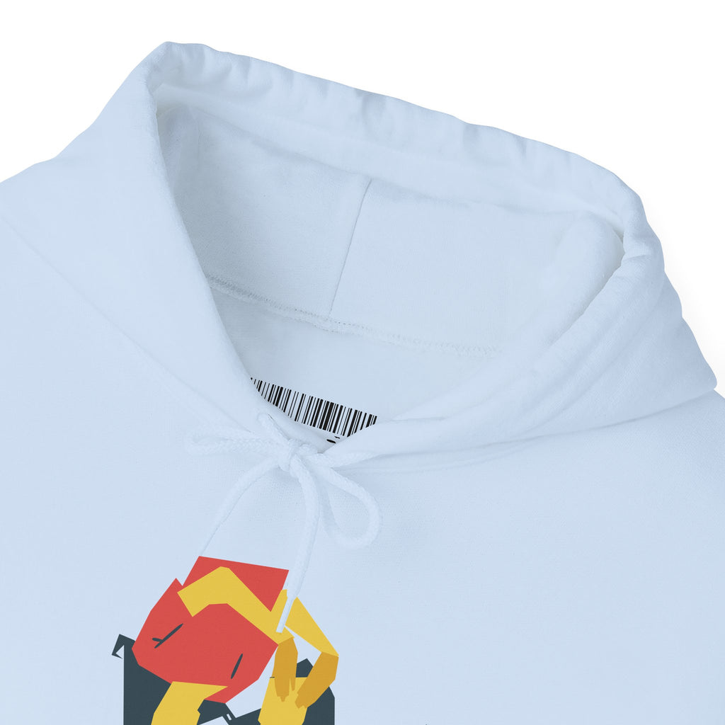 Fox Recycling Symbol Hoodie — Geometric Fox Eco-Friendly Design