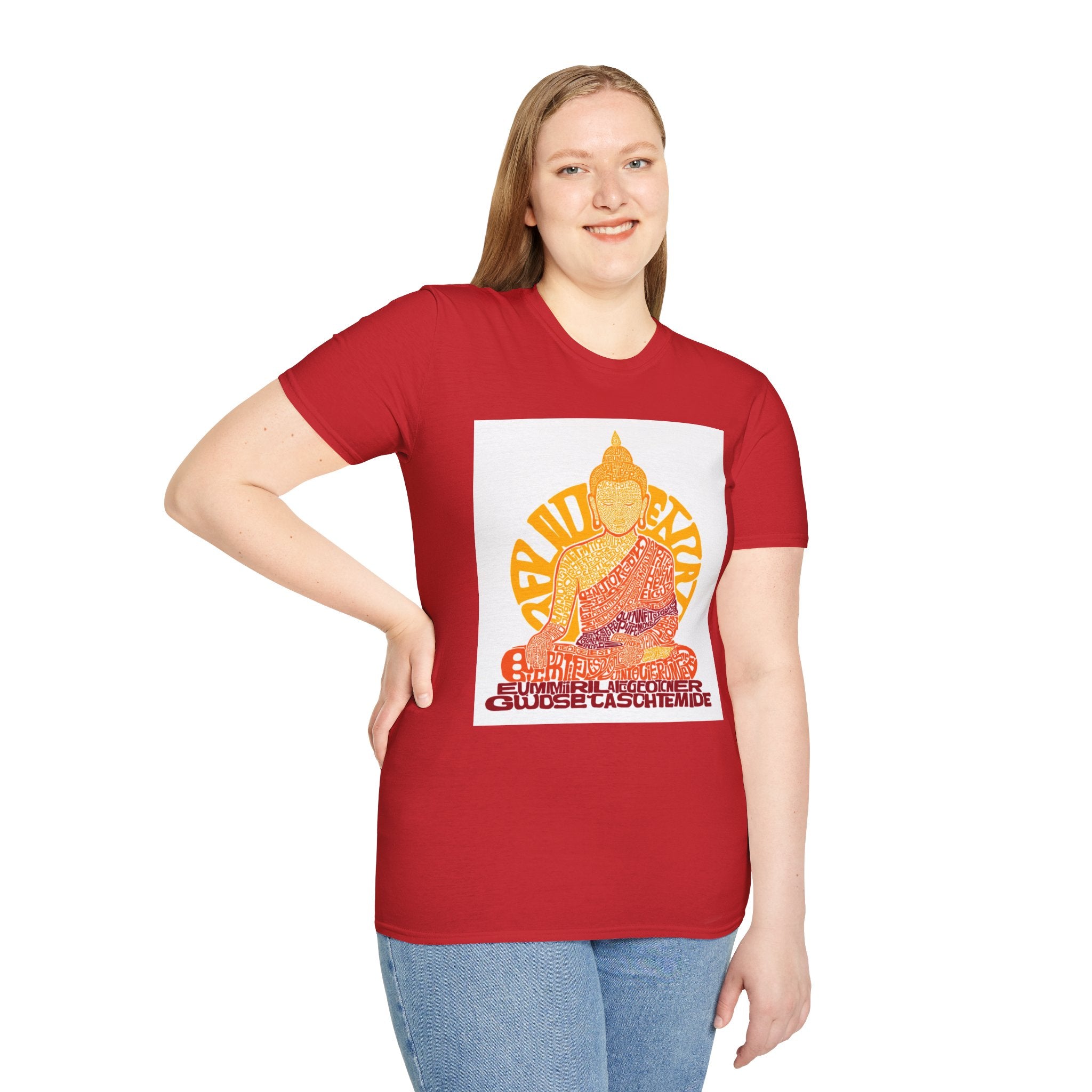 Buddha Graphic Tee — Retro Sun Meditation Shirt