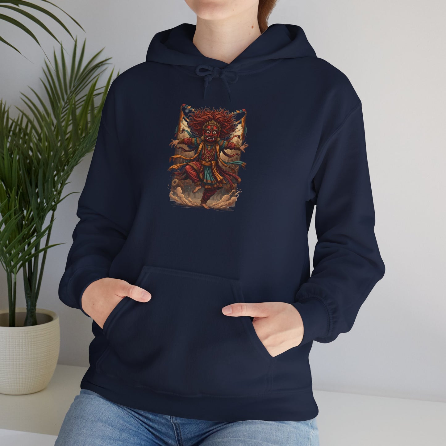 Mystic Sunflower Spirit Hoodie — Boho Meditation Floral Graphic Sweatshirt