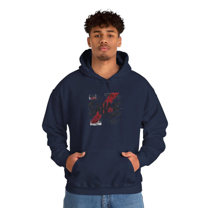 Sahaje Graphic Hoodie – Distressed Vintage Script Pullover