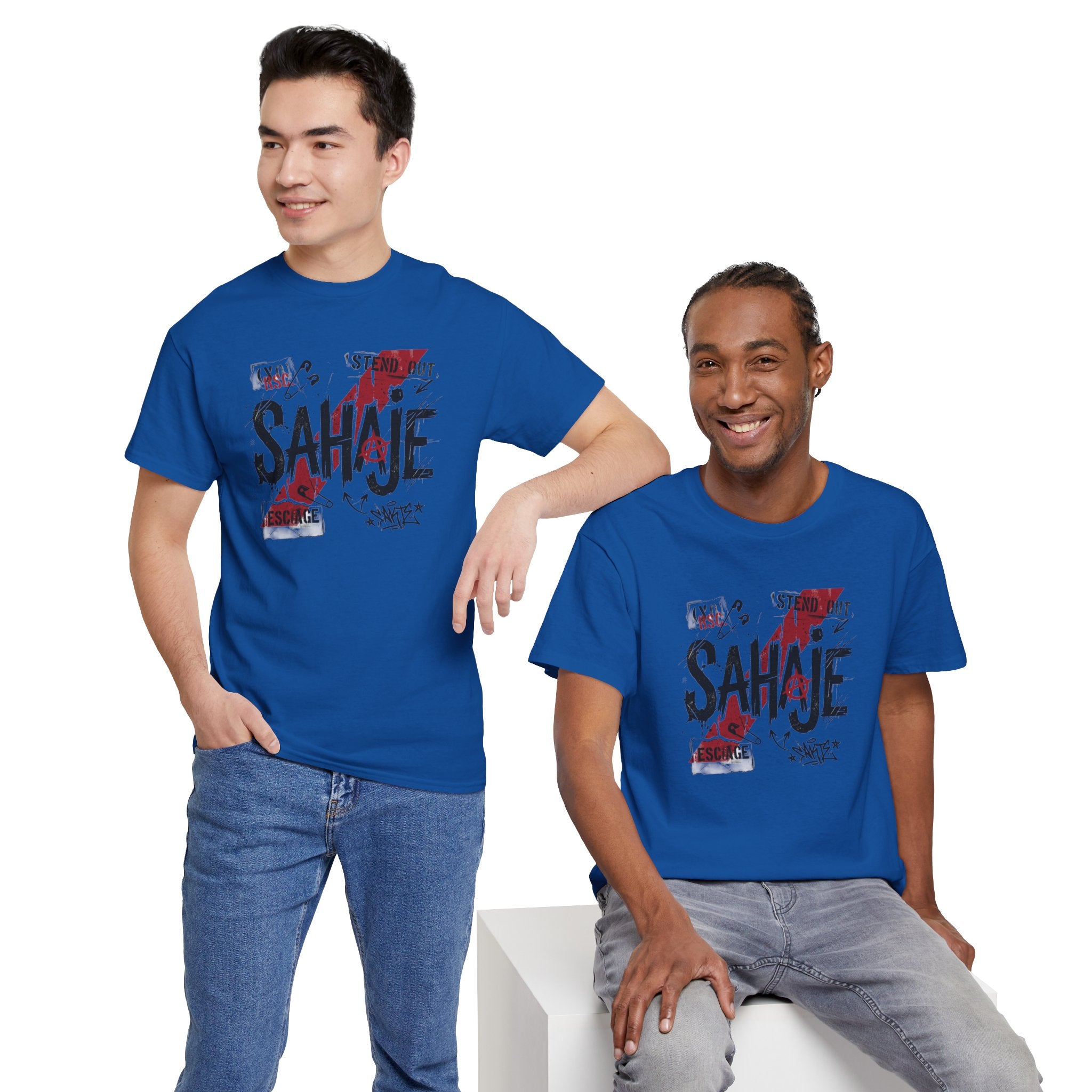 Sahaje Graphic Tee — Street Art Urban Casual T-Shirt
