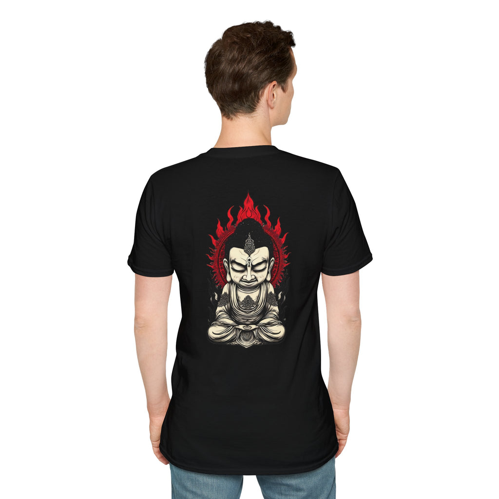 Buddha Flame T-Shirt — Fierce Meditating Buddha Graphic Tee
