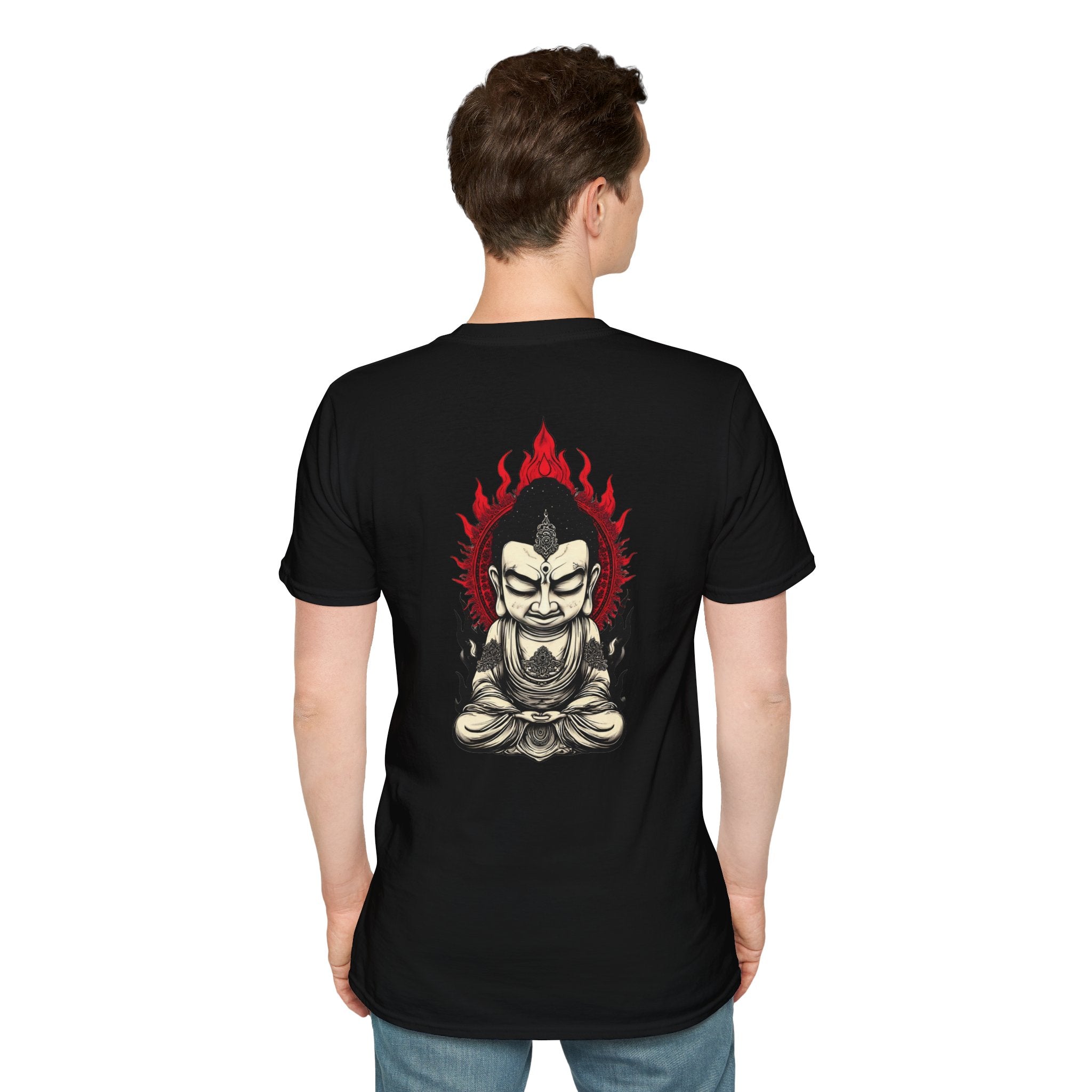Buddha Flame T-Shirt — Fierce Meditating Buddha Graphic Tee