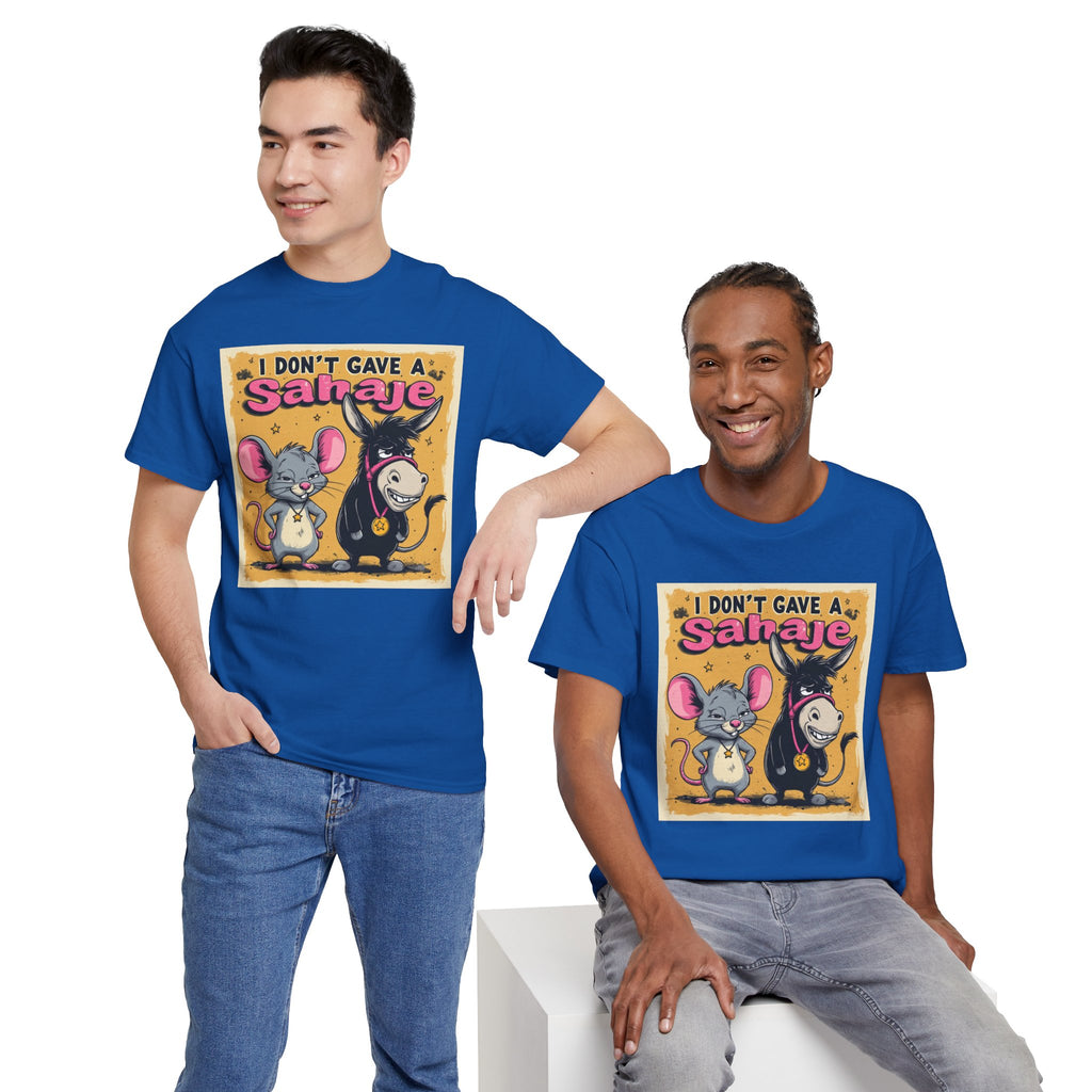 I Don't Give A Snair! Tee — Funny Mouse & Cat Graphic T-Shirt