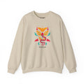 Sahajé Floral Snake Crewneck Sweatshirt — Colorful Botanical Serpent Graphic