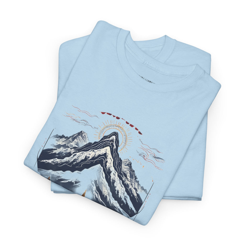 Japanese Mountain Pagoda T-Shirt — Zen Temple Landscape Tee