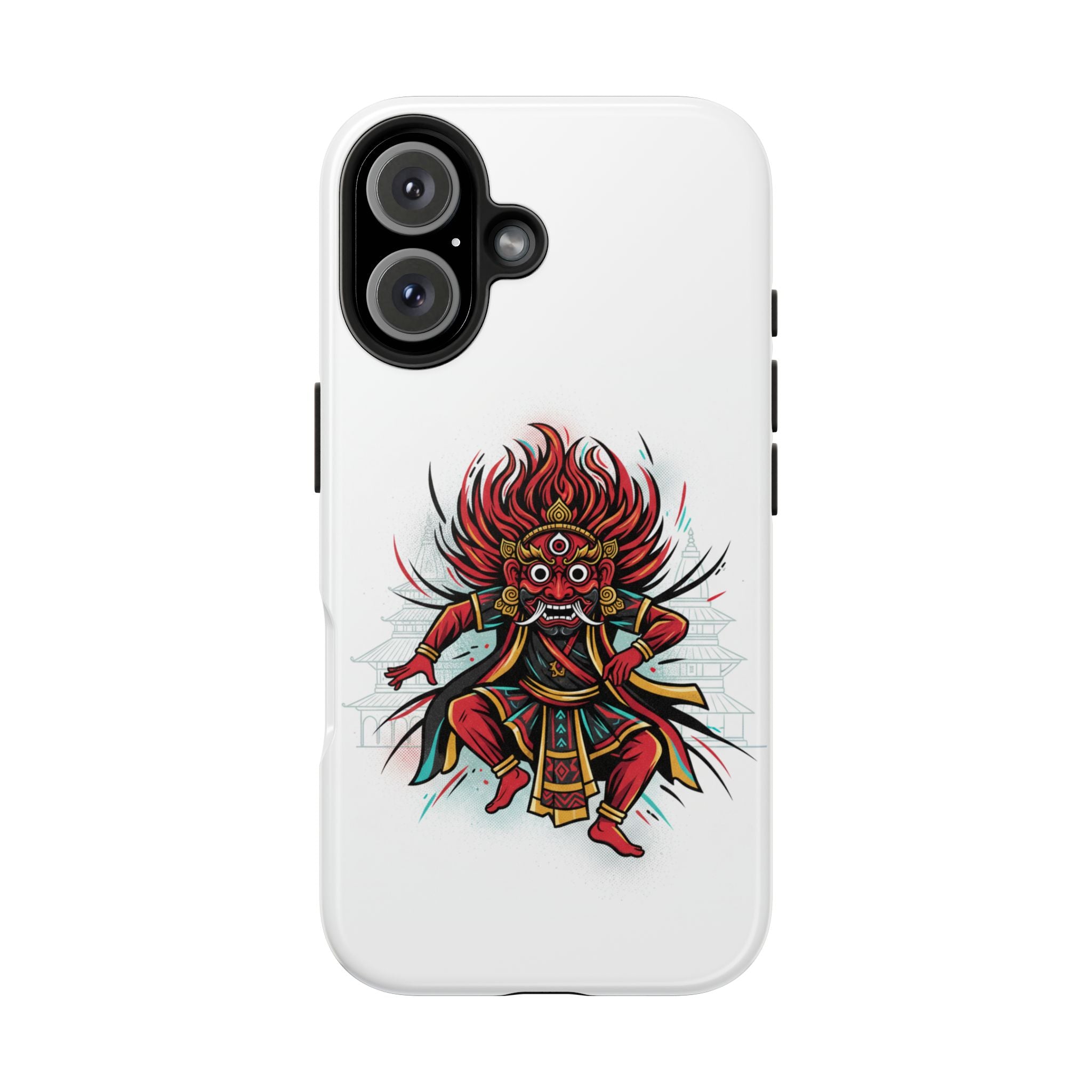 Bhairava Tough Phone Case — Bold Hindu Deity Protective Cover