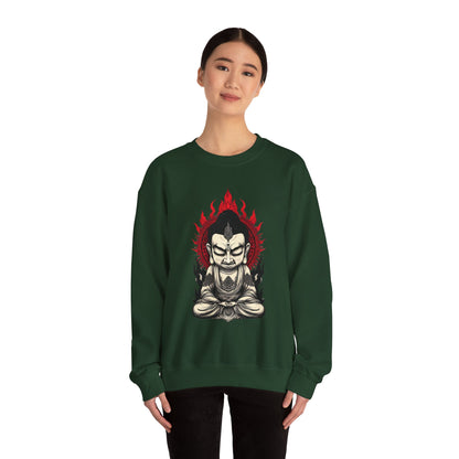 Buddha Flame Crewneck Sweatshirt