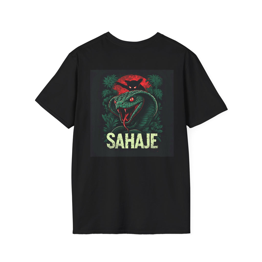 Black Cobra & Panther T-Shirt – Fierce Serpent & Big Cat Graphic Tee, Edgy Streetwear Design