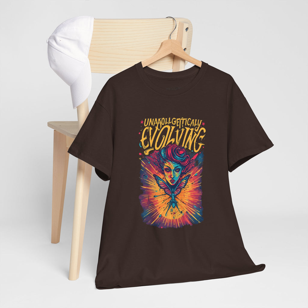 Evolving Alien Graphic Tee — "Unnaturally Evolving" Sci‑Fi Art T-Shirt