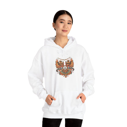 Spiritual Mandala Buddha Hoodie — Colorful Meditation Graphic Sweatshirt