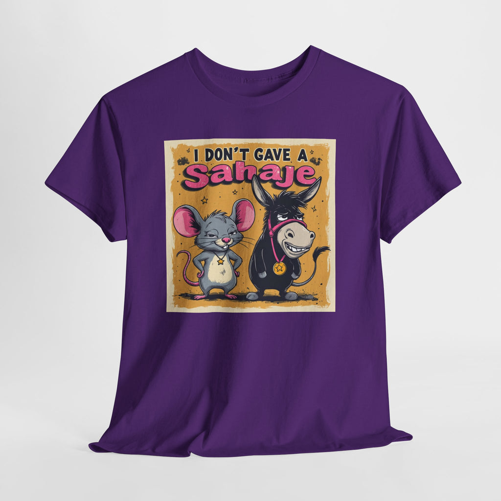 I Don't Give A Snair! Tee — Funny Mouse & Cat Graphic T-Shirt