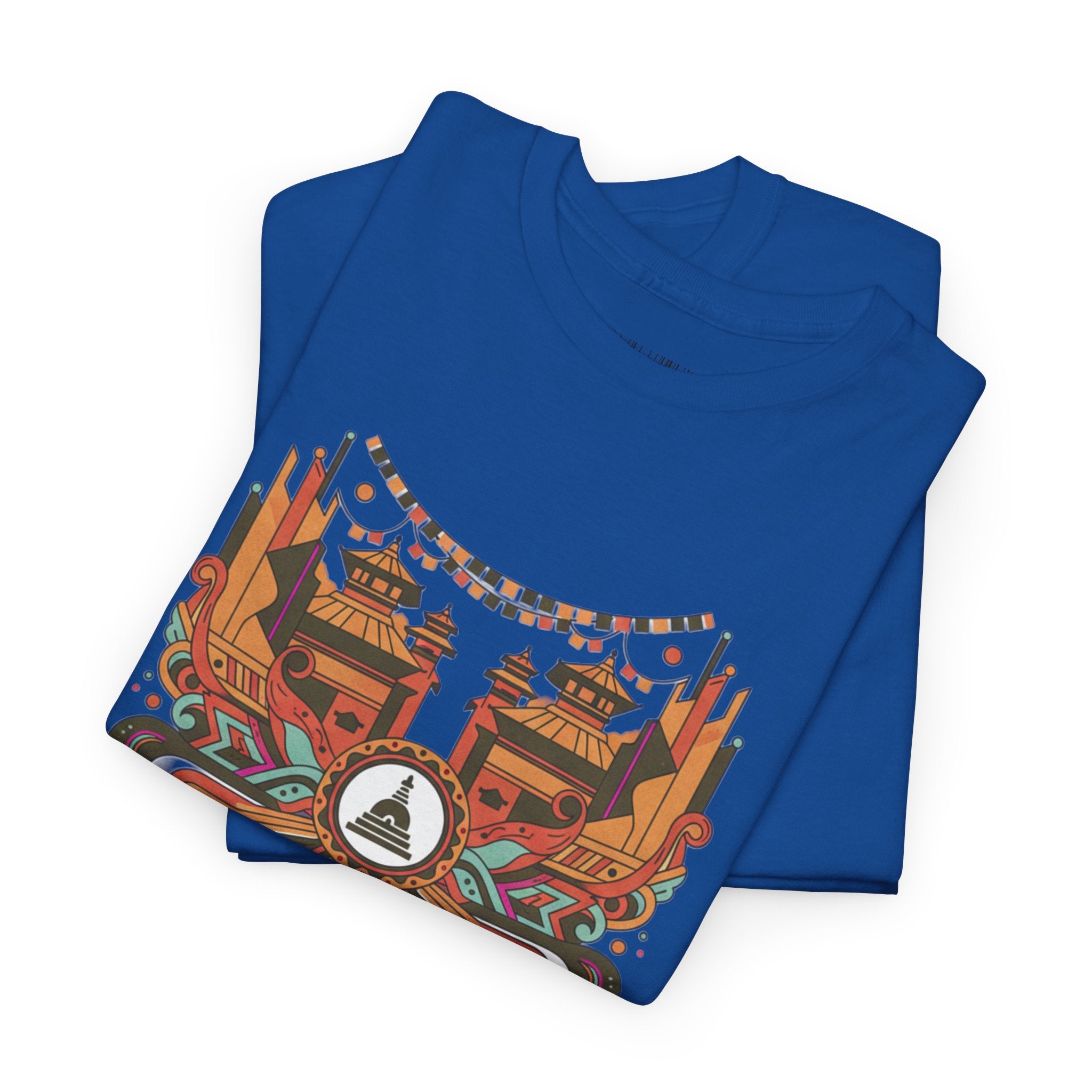 Mandala Cityscape Tee — Boho Urban Art Graphic T-Shirt