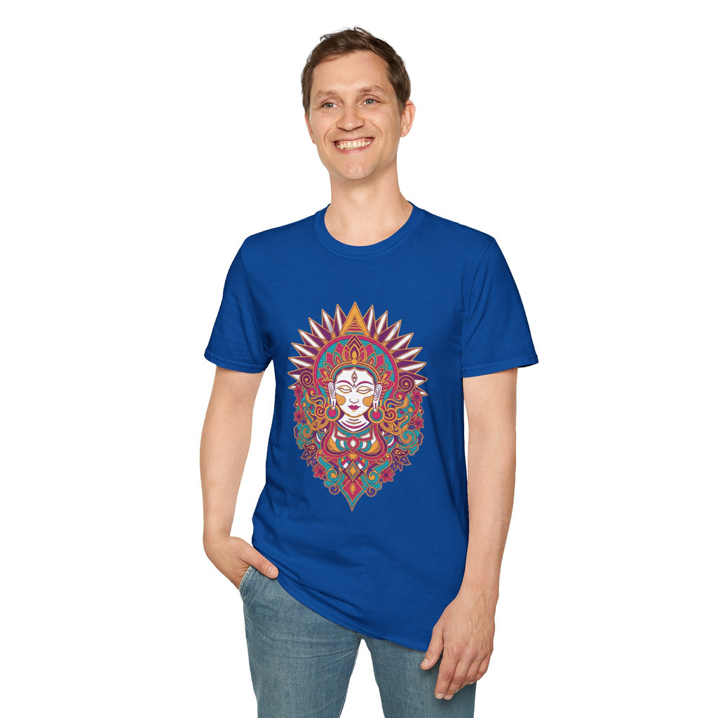 Mandala Goddess T-Shirt — Colorful Floral Spiritual Tee