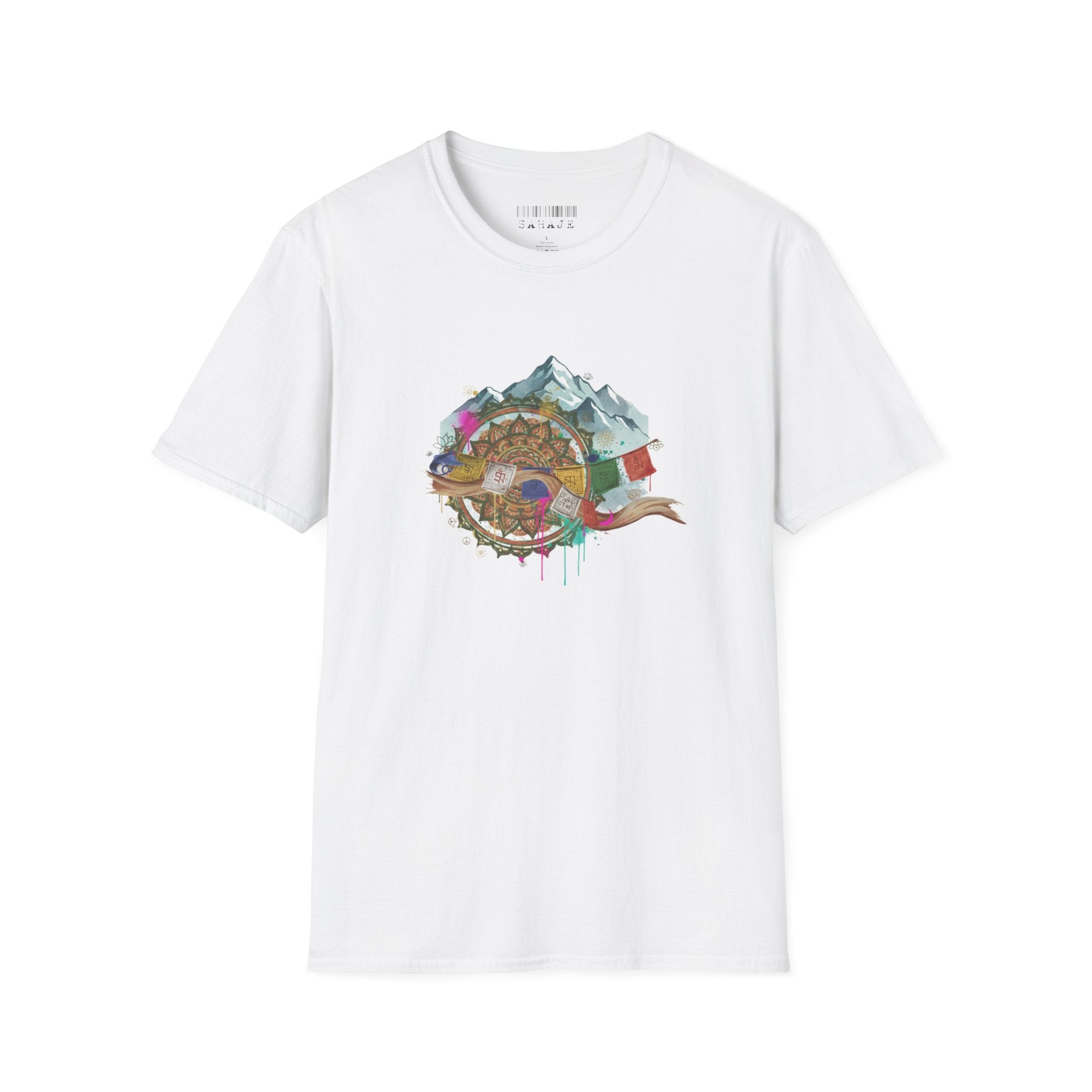Adventure Turtle Graphic T-Shirt — Mountain Shell Nature Art Tee