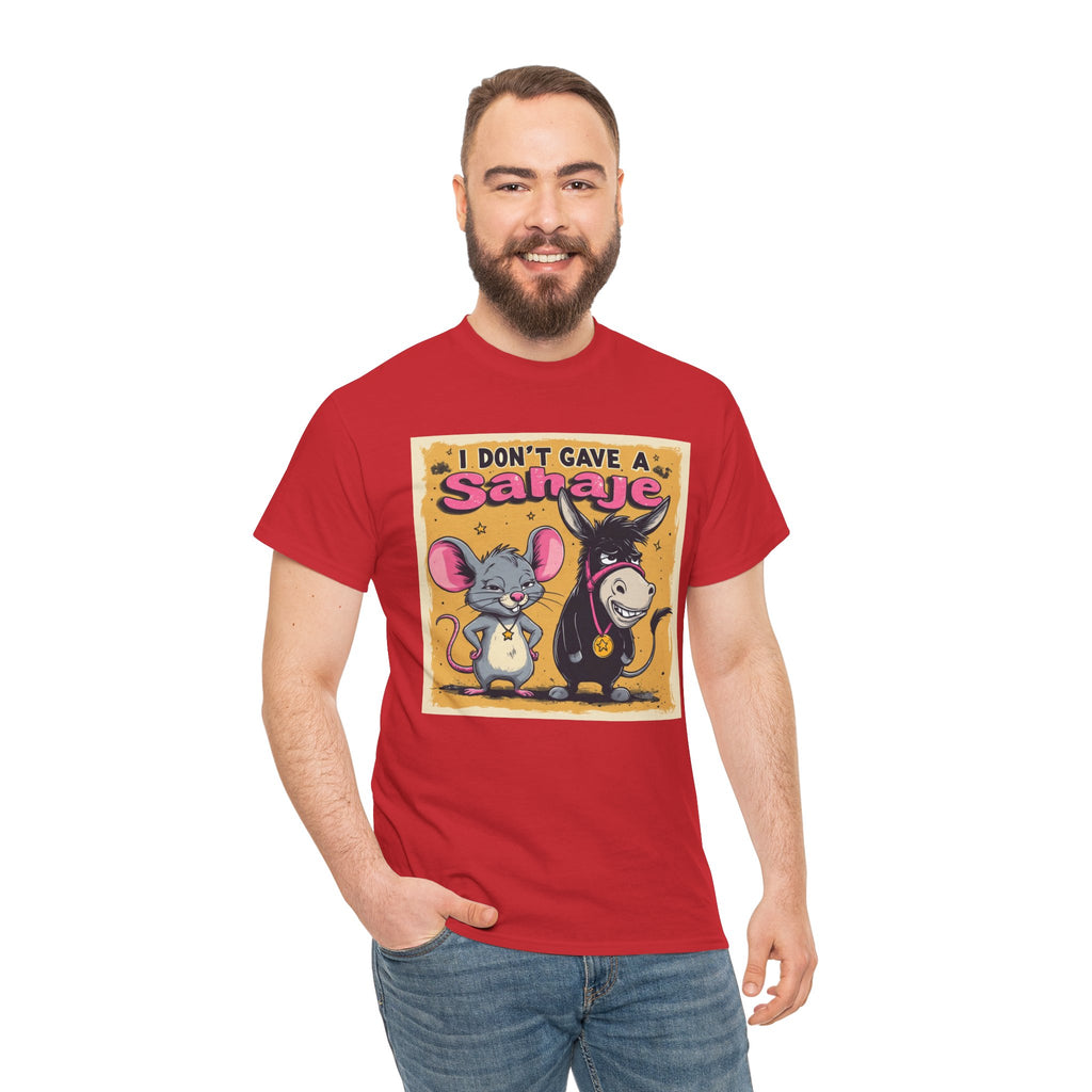 I Don't Give A Snair! Tee — Funny Mouse & Cat Graphic T-Shirt
