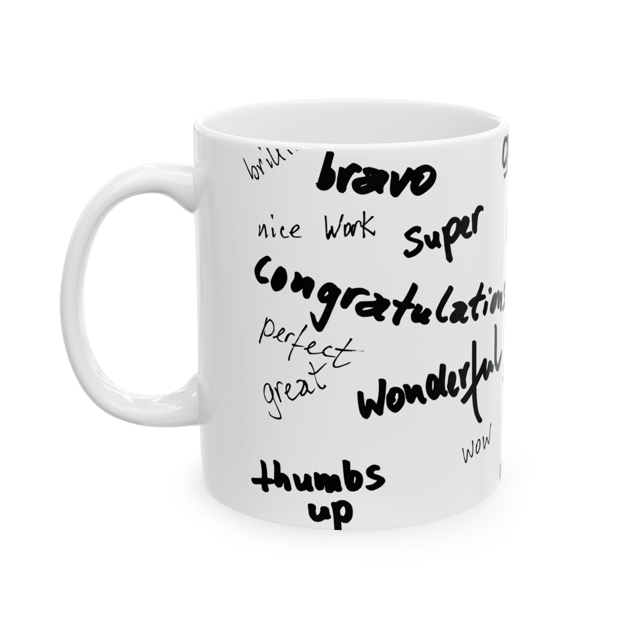 Encouragement Ceramic Mug - Perfect Gift for Teachers, Motivation, Office Decor, Birthday, Appreciation