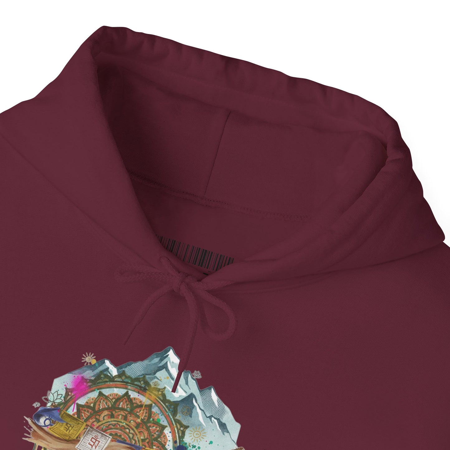 Adventure Landscape Hoodie — Cozy Mountain & Cabin Graphic Sweatshirt