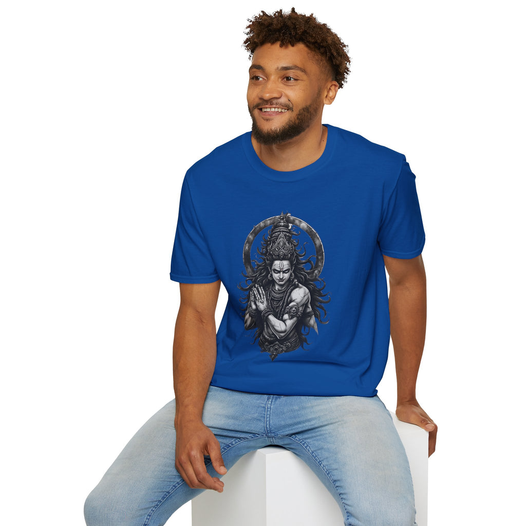 Shiva Portrait T‑Shirt – Intricate Hindu Deity Art Tee