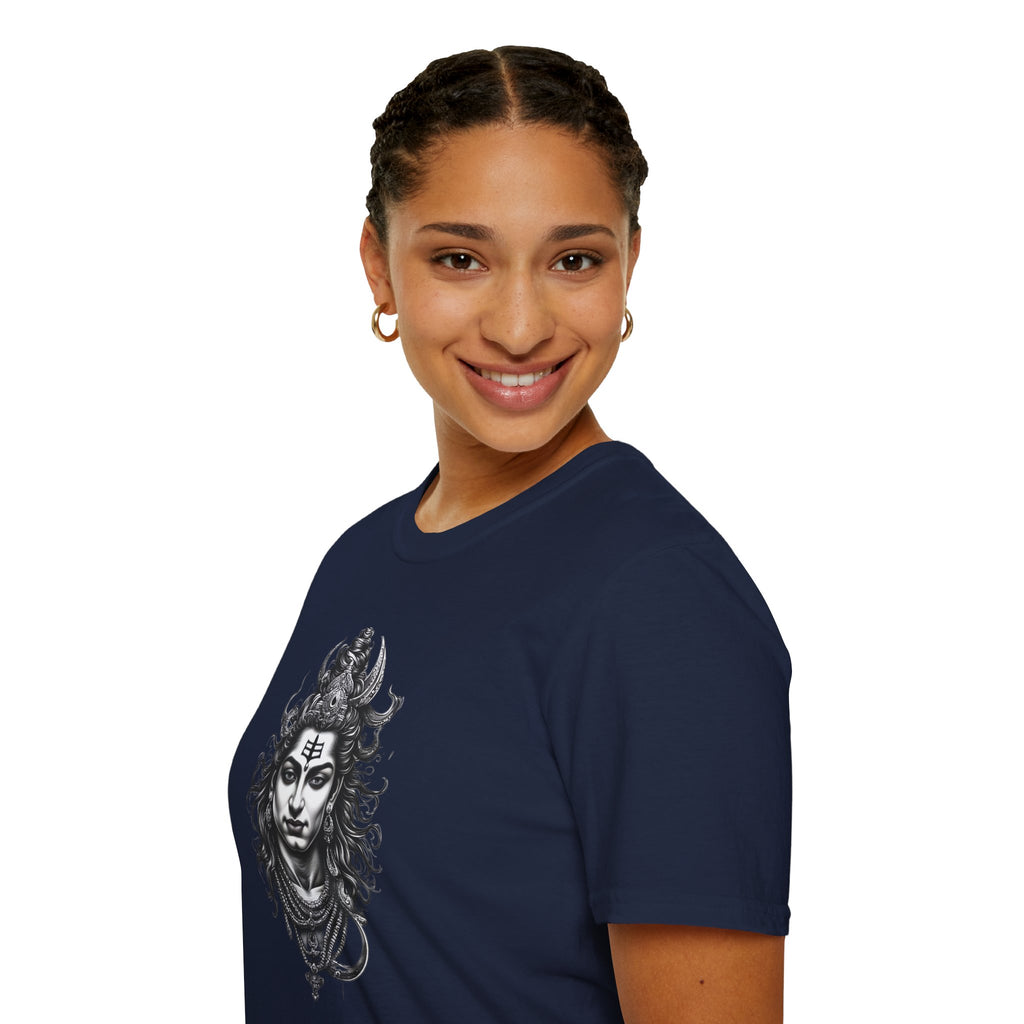 Shiva Portrait T‑Shirt — Hindu Deity Graphic Tee (Meditation, Yoga & Spiritual Wear)