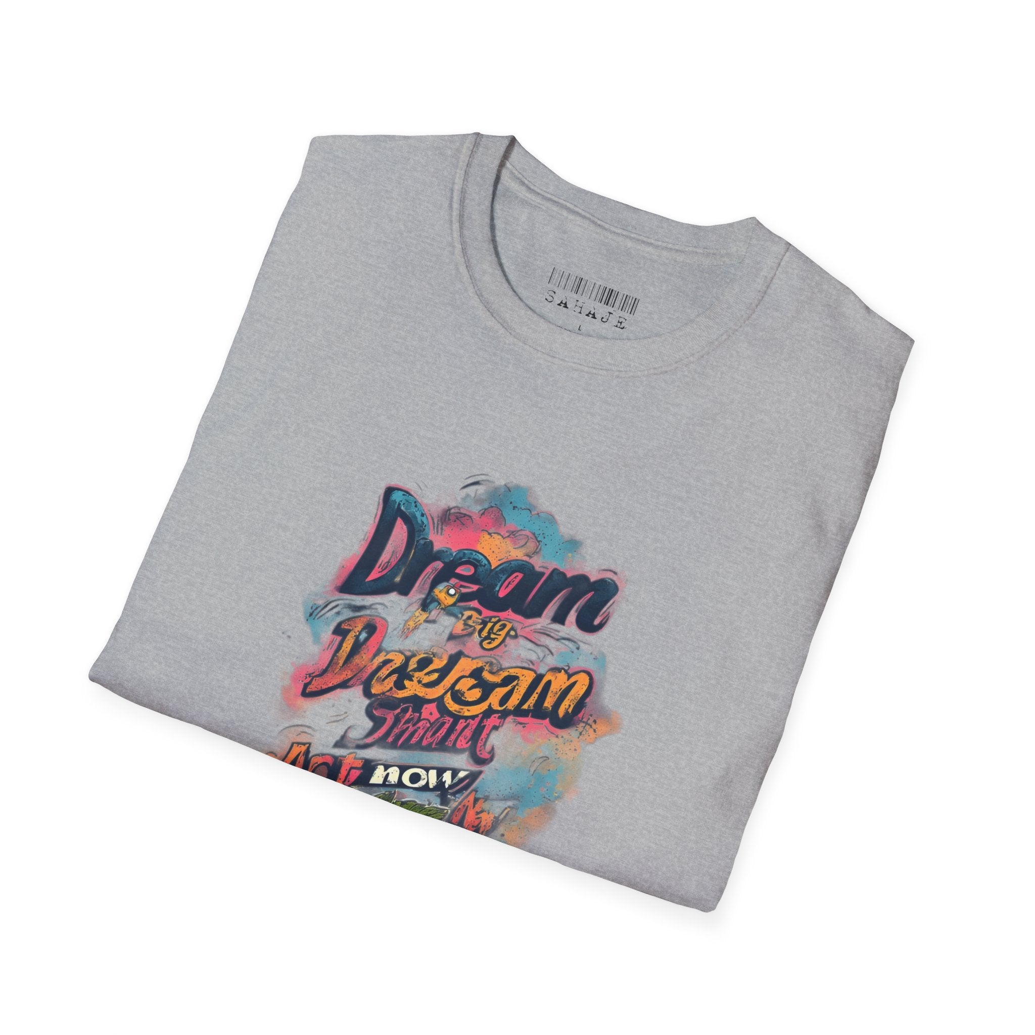Dream Big Hustle Tee — "Dream, Perform, And Grow" Motivational Graphic T-Shirt