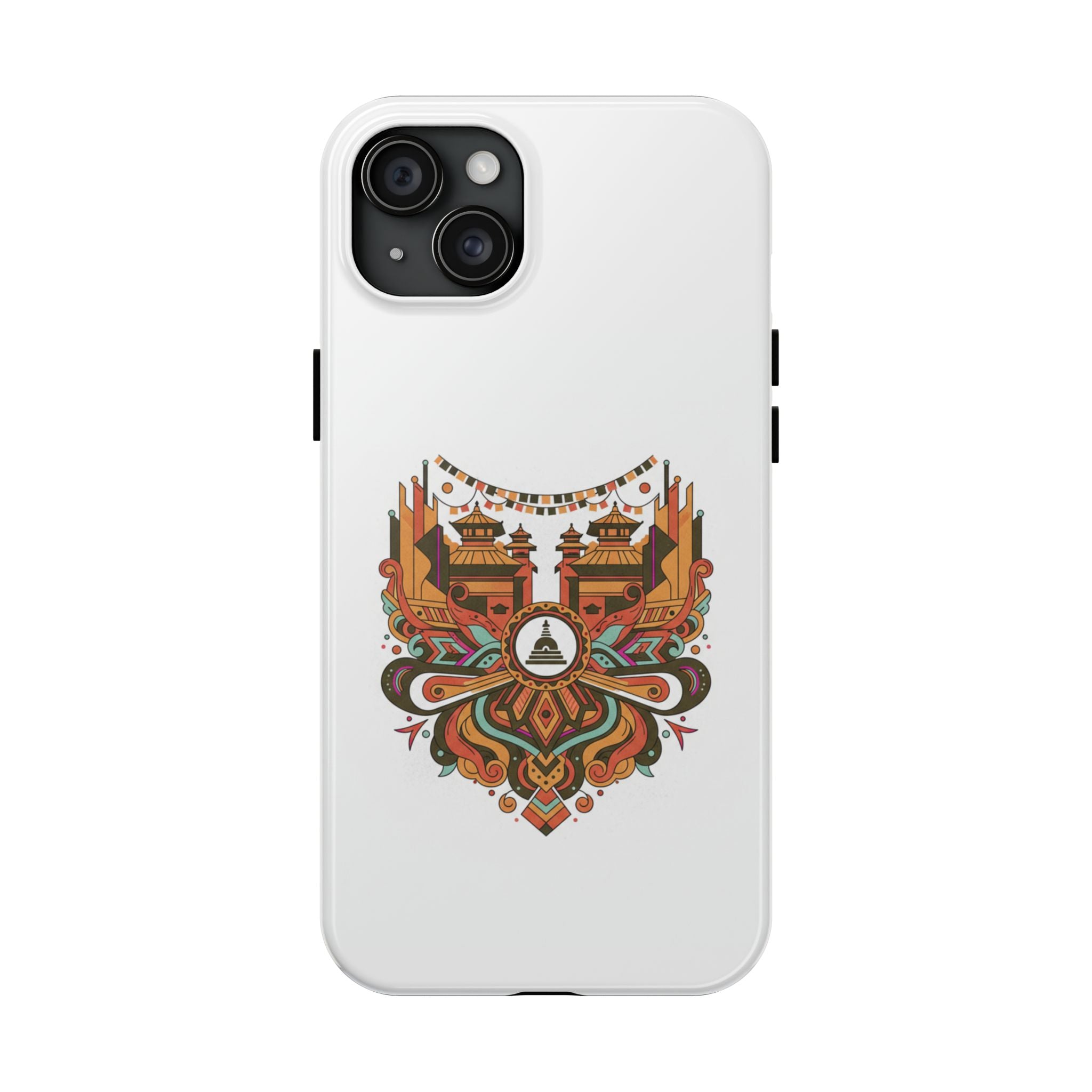 Tough Phone Case — Vintage Temple Mandala Design