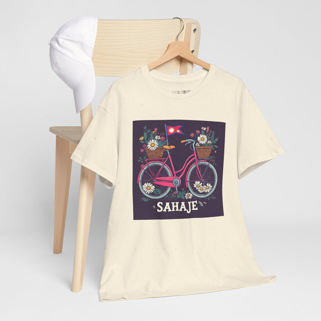Sahaje Floral Bicycle T‑Shirt