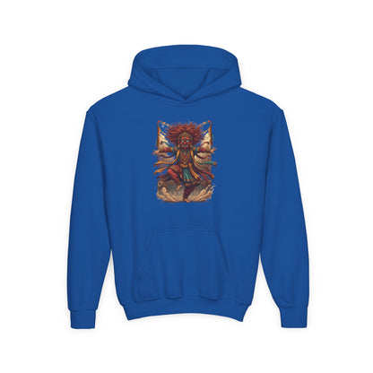 Youth Hoodie — Tribal Sun Dancer Graphic Kids Sweatshirt