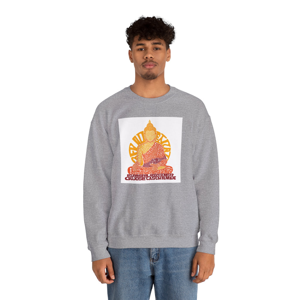 Buddha Graphic Sweatshirt — "Choose Compassion" Meditation Crewneck