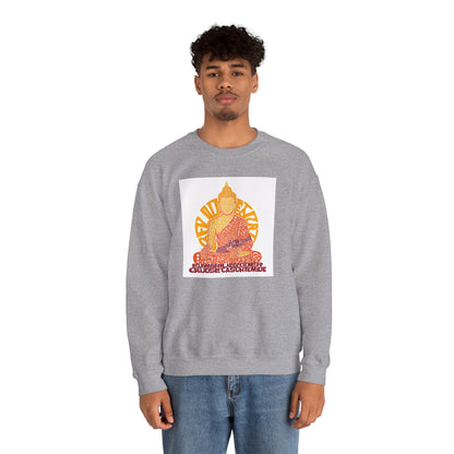 Buddha Graphic Sweatshirt — "Choose Compassion" Meditation Crewneck