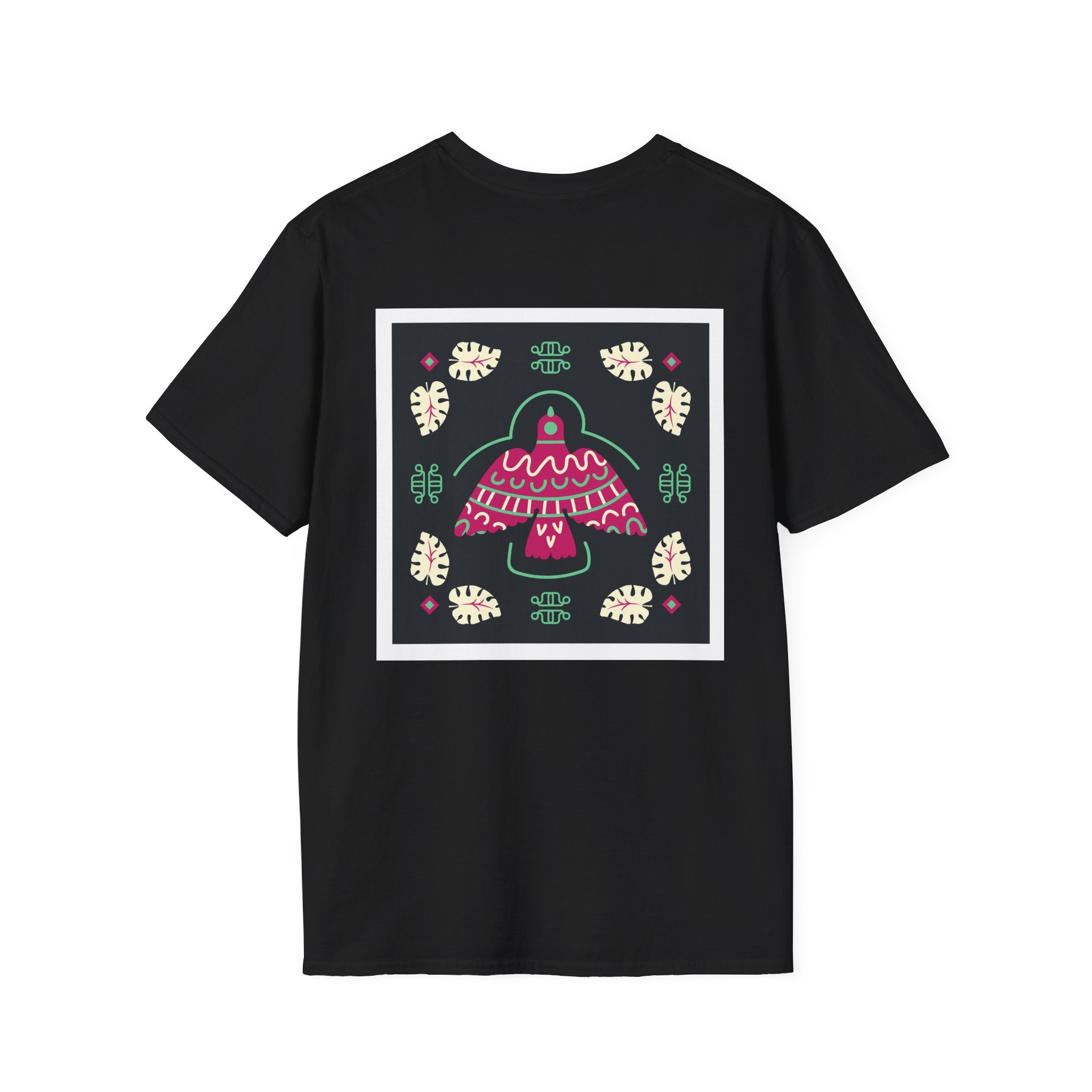 Mushroom Garden Graphic T-Shirt — Whimsical Pink Mushroom Design
