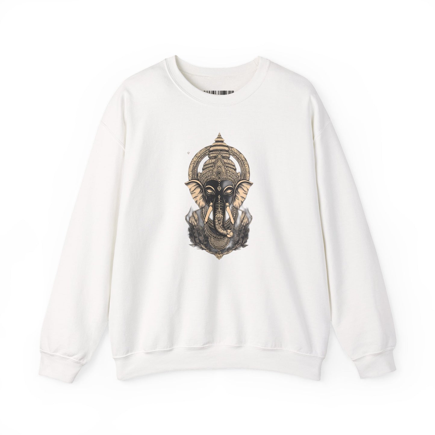 Elephant Mandala Crewneck Sweatshirt — Spiritual Indian-Inspired Graphic