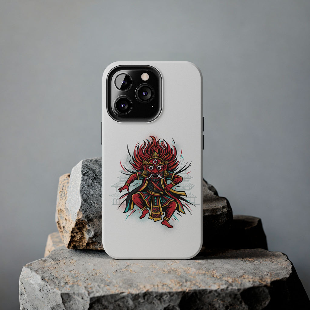 Bhairava Tough Phone Case — Bold Hindu Deity Protective Cover