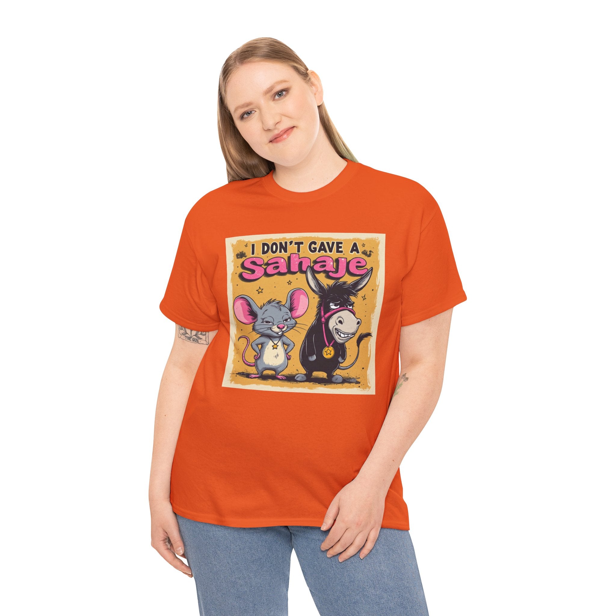 I Don't Give A Snair! Tee — Funny Mouse & Cat Graphic T-Shirt