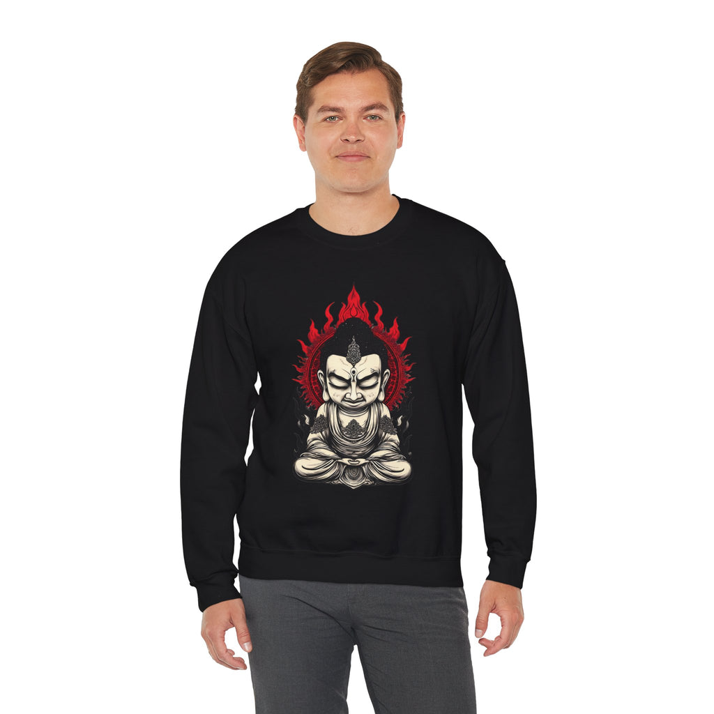 Buddha Flame Crewneck Sweatshirt