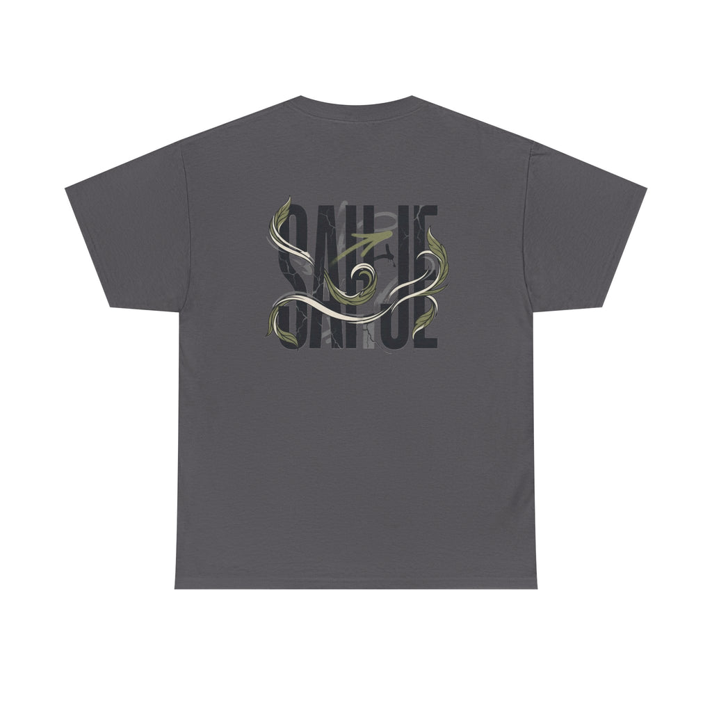 Graphic Tee — 'Savage' Typography with Snake Accent