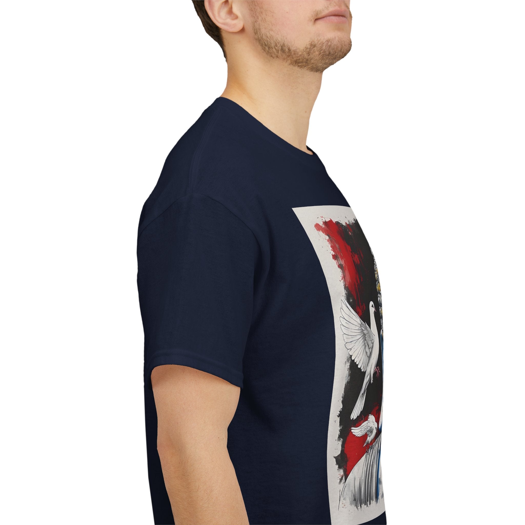 Buddha Peace Tee — Colorful Buddha & Doves Graphic T-Shirt