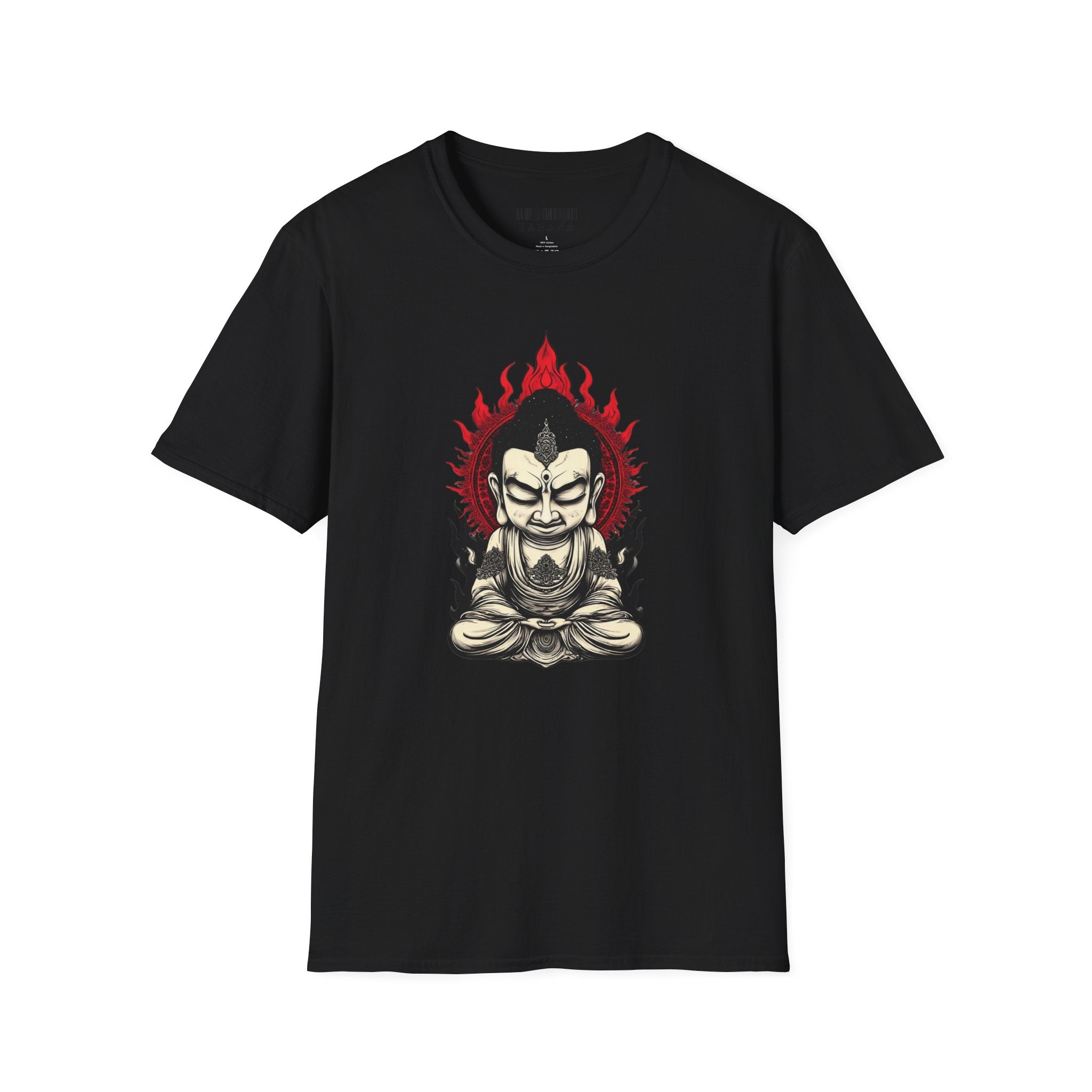 Buddha Flame T-Shirt — Meditative Buddha Graphic Tee