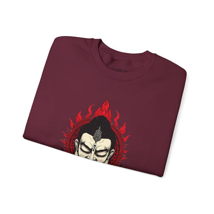 Buddha Flame Crewneck Sweatshirt