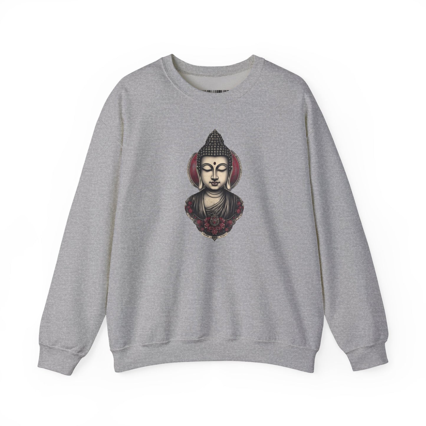 Buddha Lotus Crewneck Sweatshirt — Tranquil Meditation Graphic