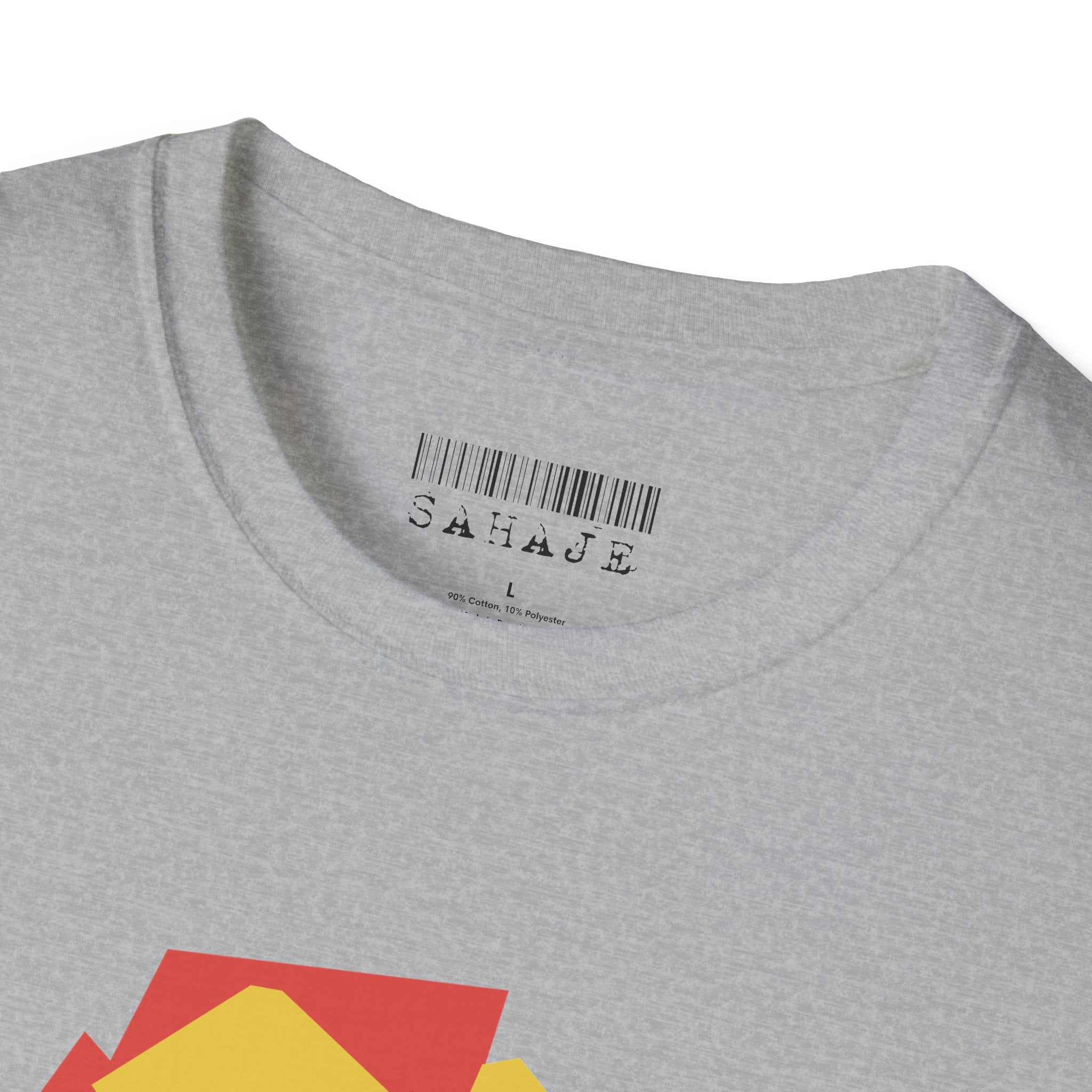 Abstract Faces Graphic T-Shirt — Modern Geometric 'Sahaje' Art Tee