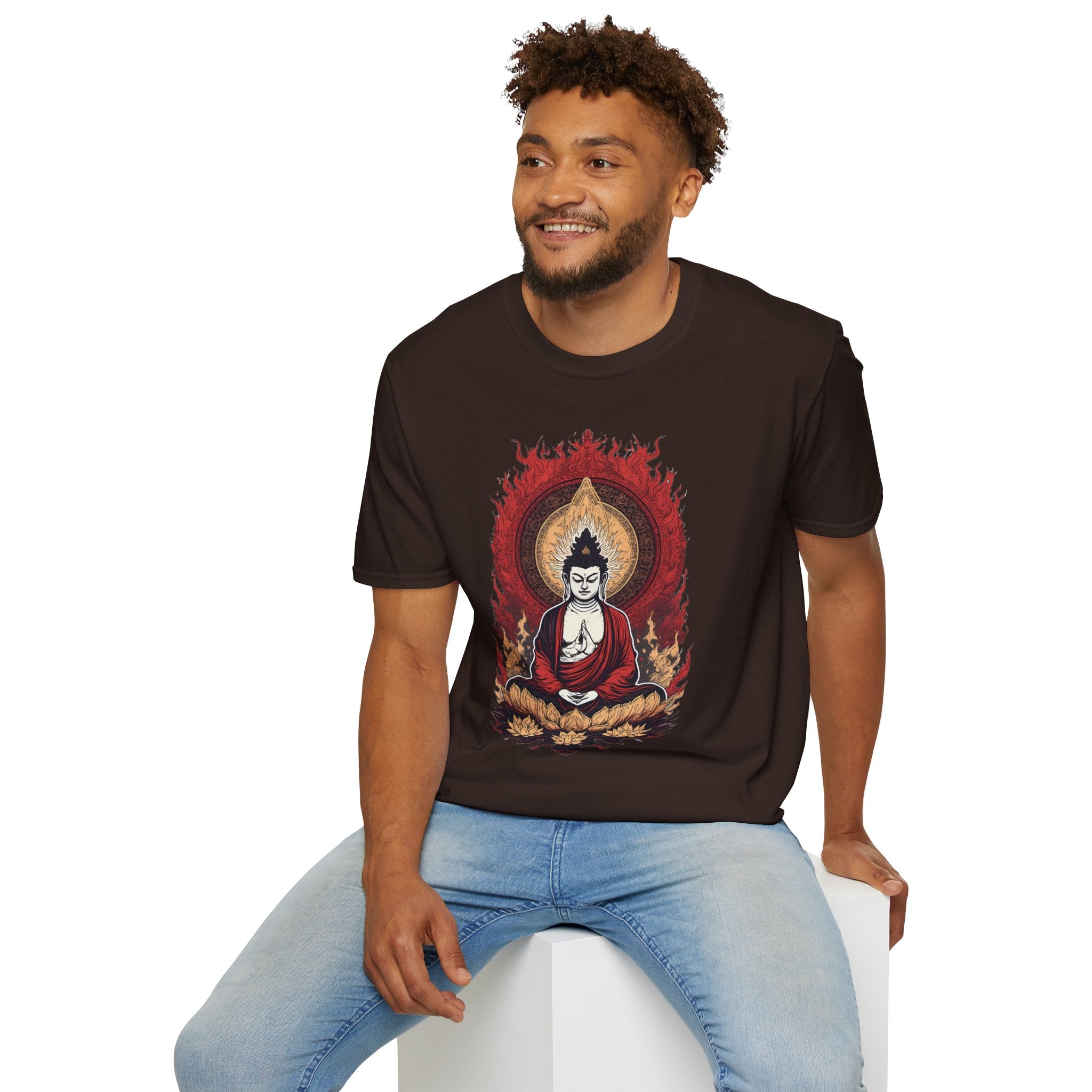 Buddha Lotus Meditation T-Shirt — Zen Buddhist Graphic Tee
