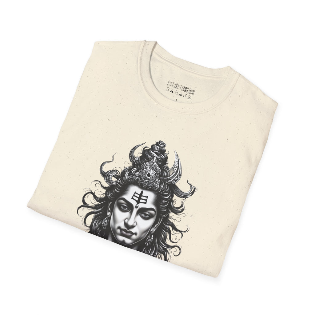 Shiva Portrait T-Shirt – Detailed Hindu Deity Graphic Tee