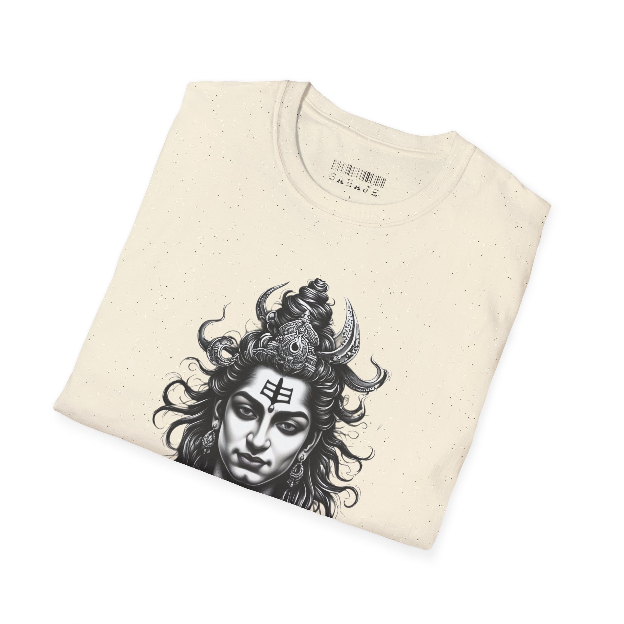 Shiva Portrait T-Shirt – Detailed Hindu Deity Graphic Tee